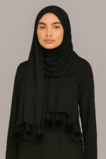 Cashmere Ball Fur Scarf