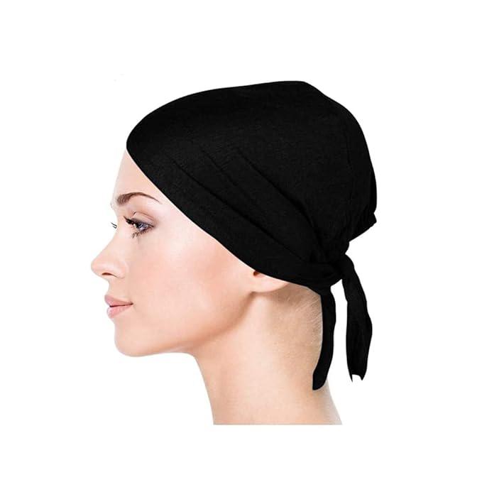 WhatsApp Image 2025-08-10 at 6.13.41 PM Tie-back under scarf tube cap for women and girls, soft and stretchable, perfect for wearing under hijabs and scarves.