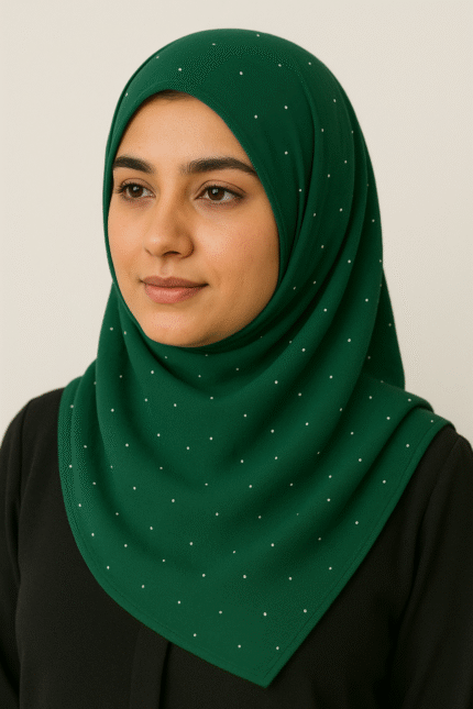 Georgette Chiffon Rhinestone Scarf